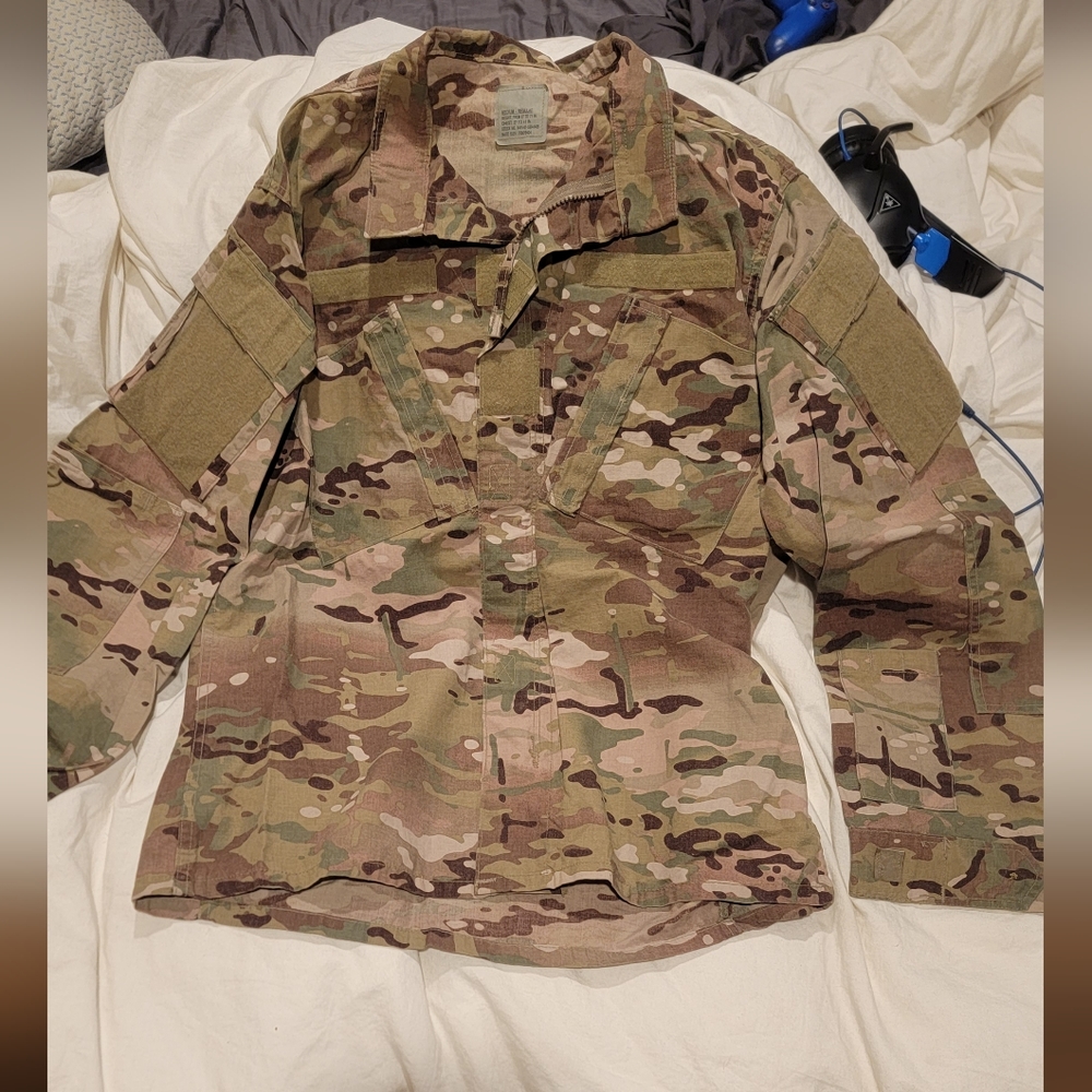 Military OCP uniform flame resistant
